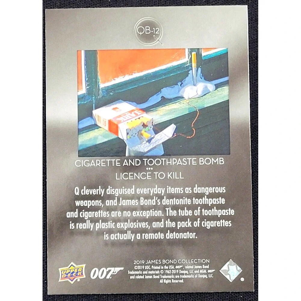 UPPER DECK 2019‎ 007JAMES BROWN COLLECTION Q BRANCH QB-12 LICENSE TO KILL